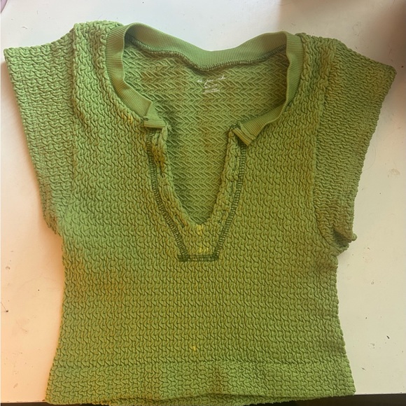 Urban Outfitters | Out From Under Seamless Ribbed Top in Green - Picture 1 of 3